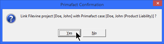 0- Linking Filevine from Primafact -3