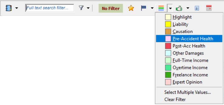 Filter Dropdown