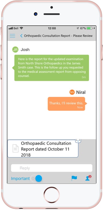 Primafact Message - New Document Smartphone Mobile Messaging